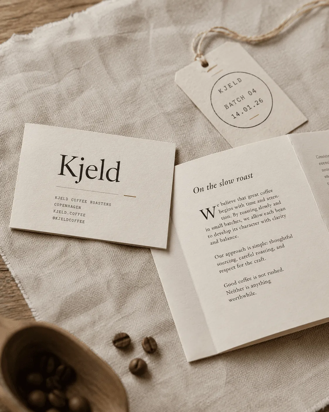 Kjeld single-origin retail packaging