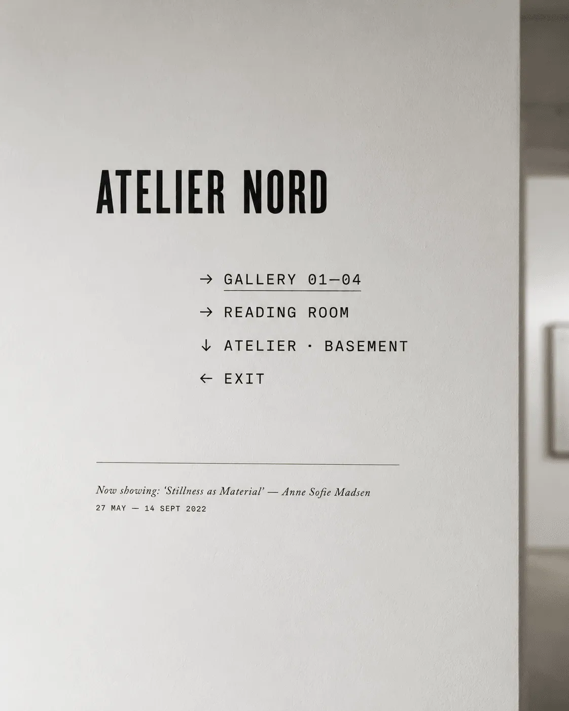 Atelier Nord Identity — Atelier Nord Gallery, 2022