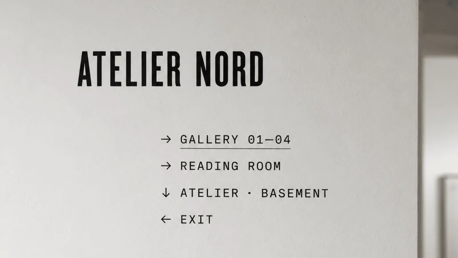 Atelier Nord Identity — Atelier Nord Gallery, 2022
